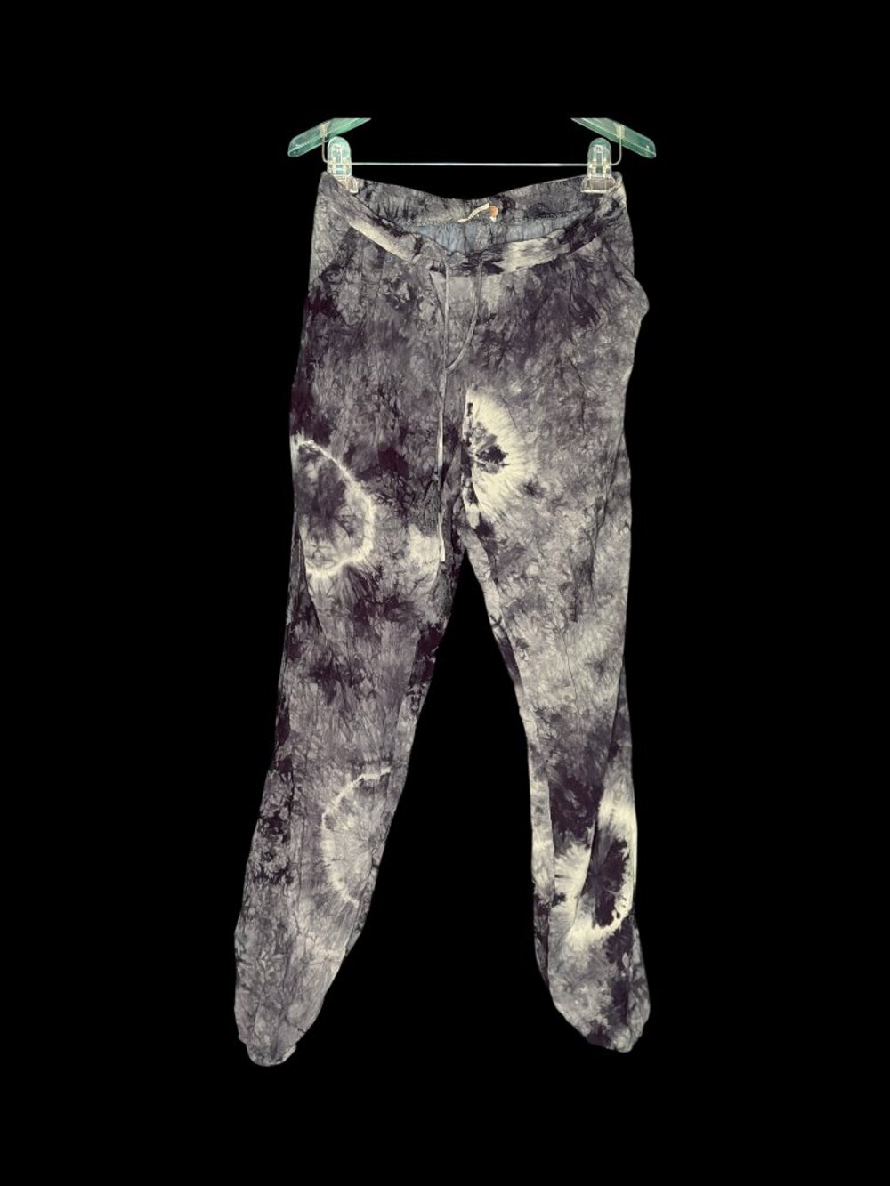 Oliveaceous Tie-Dye Rayon Pants Size M